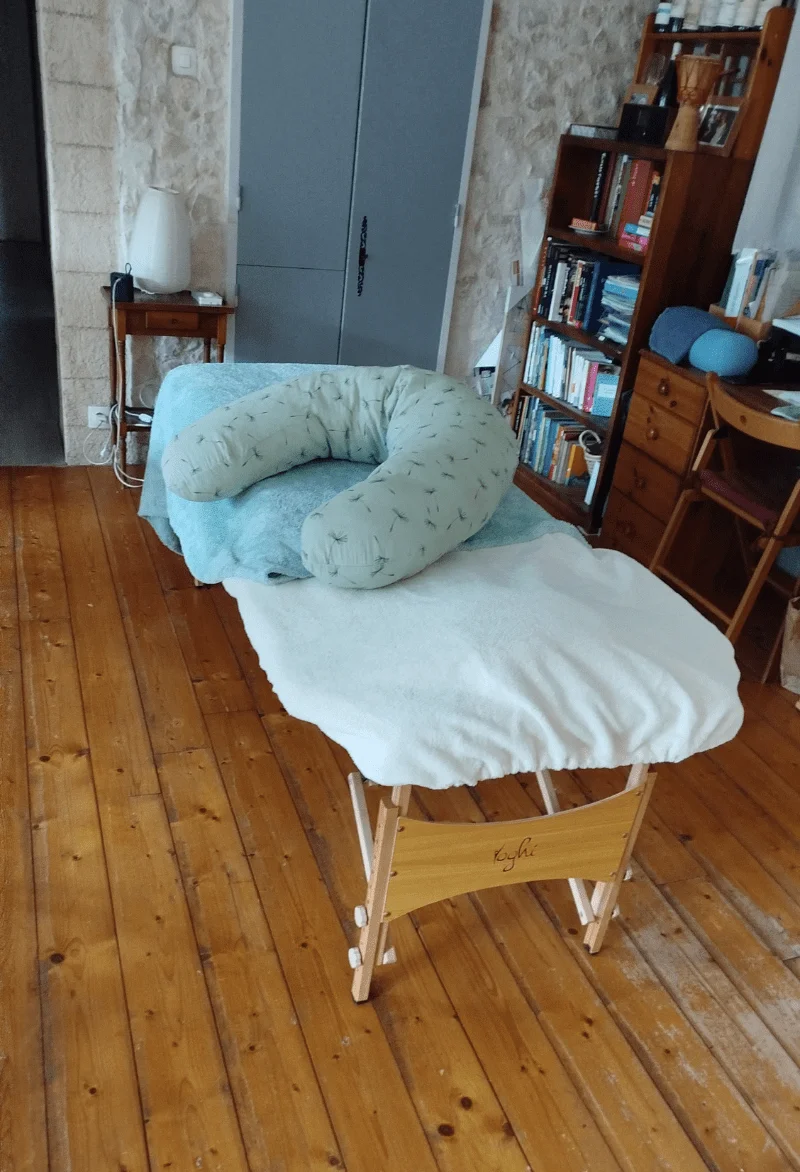 je me déplace a votre domicile avec ma table de massage 
